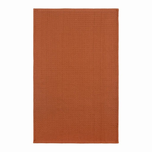 Набор кухонных полотенец Доляна, цвет коричневый, 35х60см-2шт, 100% хлопок, вафля, 220 гр/м2  фото 2