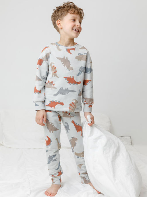 К 1587/речной перламутр,динозавры пижама дет