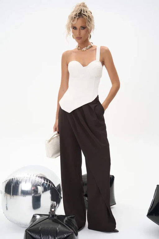 Брюки Шарлиз (шоколадный)