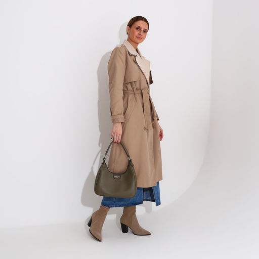 Сумка-багет на молнии, цвет зелёный - Simaland фото 8