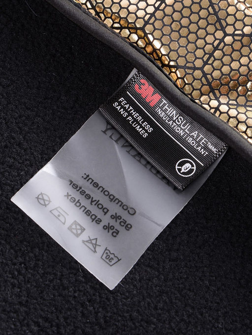 Куртка женская гибридная стёганая с капюшоном с графеновой подкладкой синего цвета 9630_1S