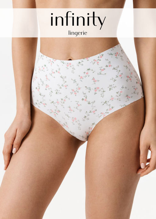 Infinity / Трусы жен. с высокой талией Tess белый принт - Infinity Lingerie фото 7