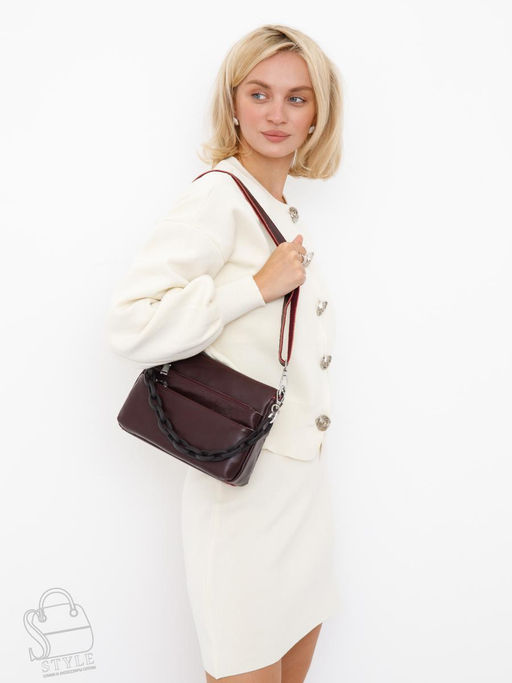 Сумка женская кожаная 3011NN wine red Natale Navetta