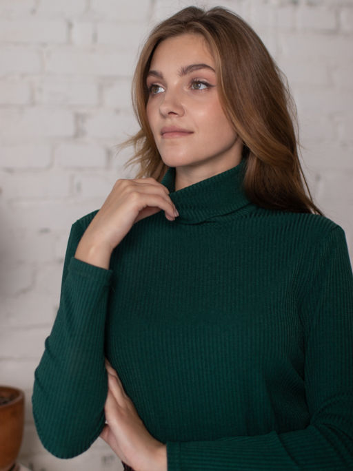 водолазка в узкий рубчик ТМ ТРиКА 019-0460  фото 5