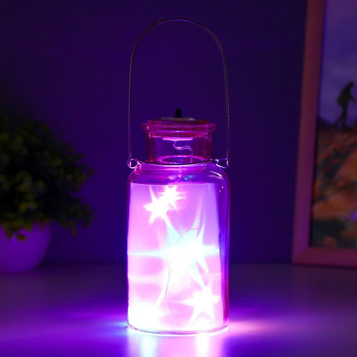 Фигурка светящаяся RISALUX «Анде», LED-ночник, от батареек, розовый, 8×8×16.5 см
