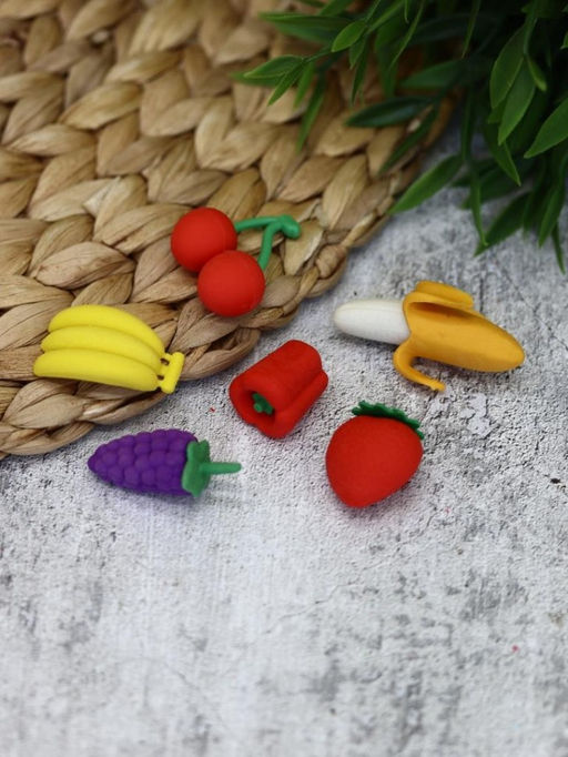 Ластики "Fruits", 6 шт. в наборе