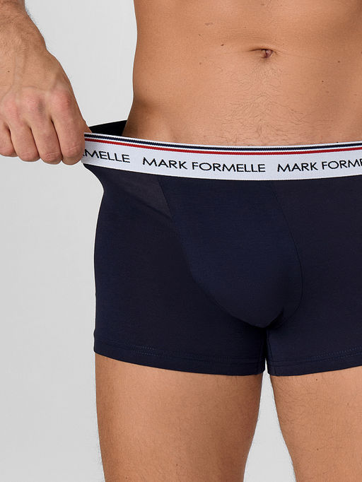 Цена за 2 штуки! Трусы боксеры мужские синие - Mark formelle фото 5