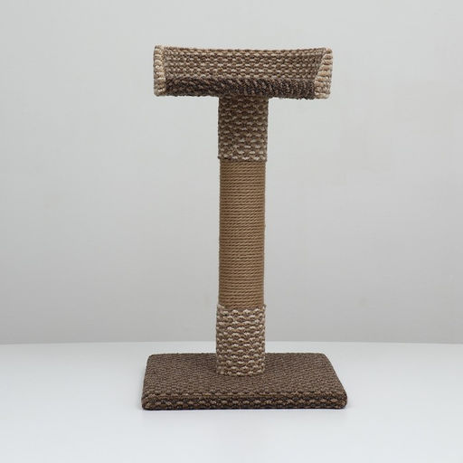 Когтеточка Столбик c лежанкой , петельчатый ковролин и джут, 40 х 40 х 70 см - Simaland фото 2