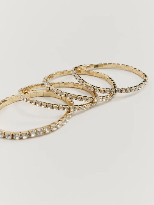 Набор браслетов со стразами / Zarina  фото 4