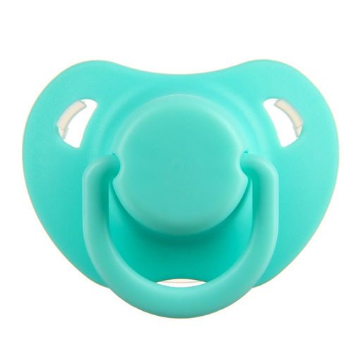 Пустышка классическая, с колпачком и держателем, в контейнере, от 0 мес., цвет бирюзовый