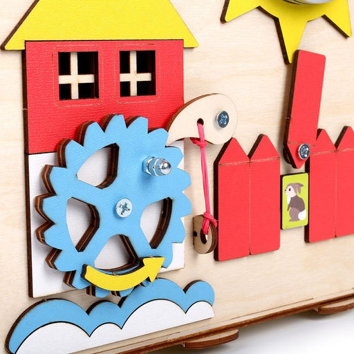 Бизиборд «Кубик» 24×24×24 см