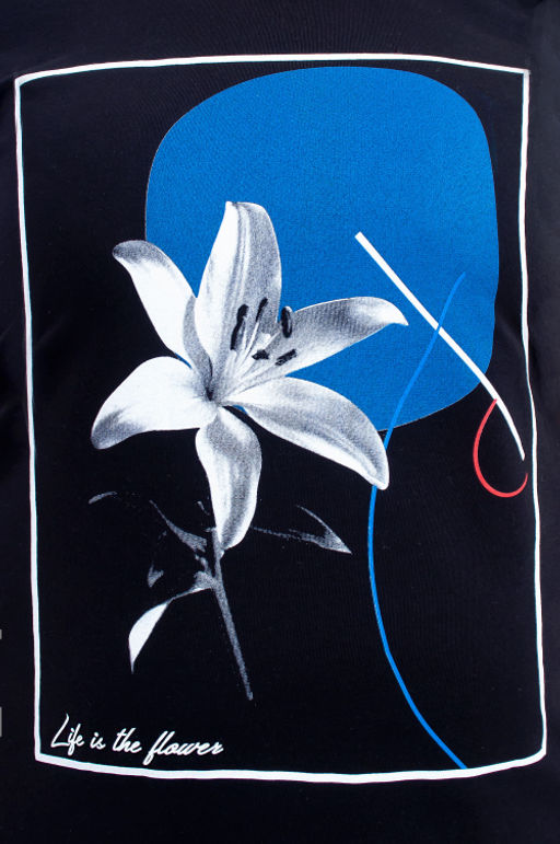 Арт. 4134 Туника женская 50-58 (5 шт) Цвет:черный