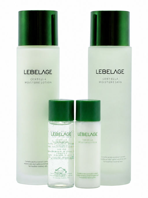 Lebelage Подарочный набор для лица с центеллой / Centella Moisture 2 Set (Тонер + Лосьон + Миниатюры), 150 мл x 2, 30 мл x 2