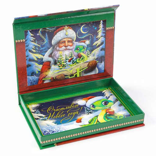 Пазлы фигурные деревянные Новогодняя сказка со святящимися деталями, 146 элементов - Puzzle фото 7