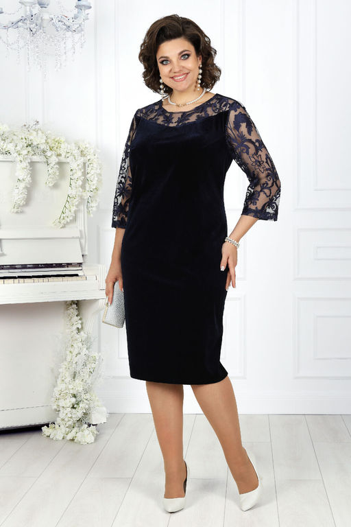 Платье Ninele 7431-Р темно-синий - Mira fashion фото 519