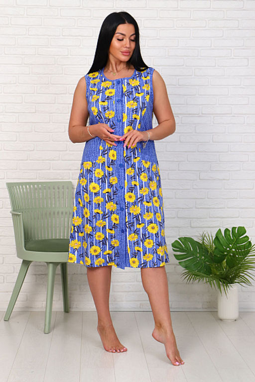 Халат женский на пуговицах (921-2) - Плиона фото 6