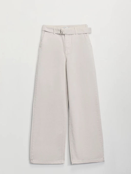 Джинсы wide leg с ремнем / Zarina  фото 6