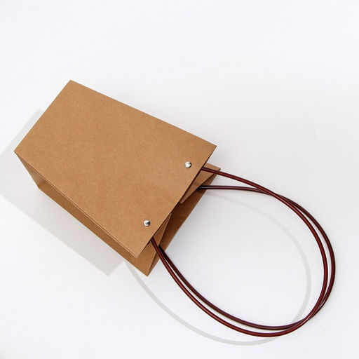 Цена за 10 шт. Сумка для цветов крафт влагостойкая, 17×17 - 11.5×11.5 - 20