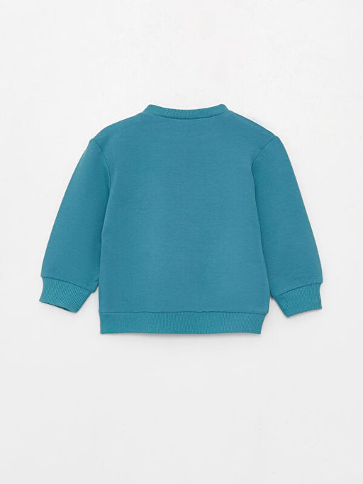 Bisiklet Yaka Uzun Kollu Bask?l? Erkek Bebek Sweatshirt 2li - Waikiki фото 3