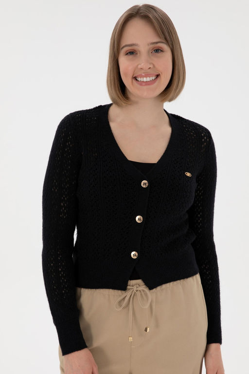 Женщина темно -синий трикотаж кардиган Неожиданная скидка в корзине - U.s. polo assn фото 3