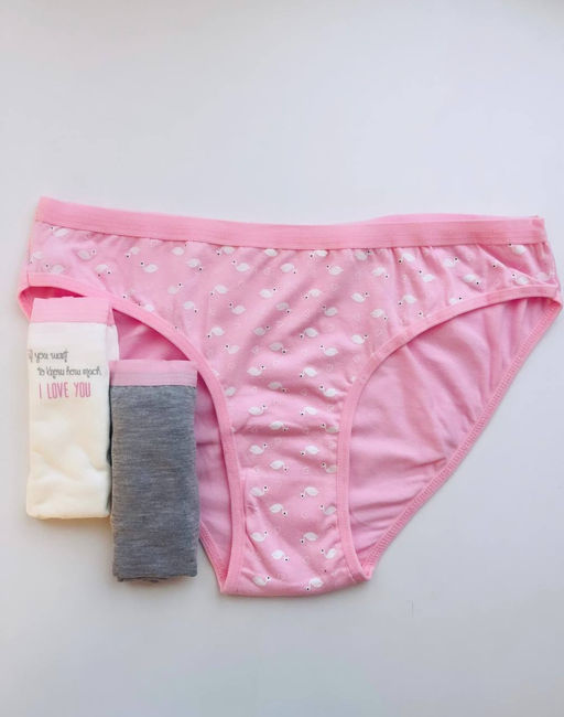 BA9990 Трусы-стандарт, 3 шт. РОЗОВЫЙ