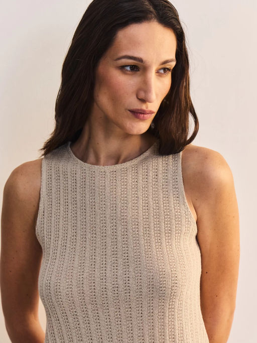 Майка прямого кроя с разрезом на спинке ZR2605023417-60 / Zarina