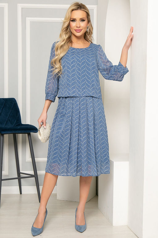 Платье Пелагея (голубое) П4969 - Lt collection фото 5