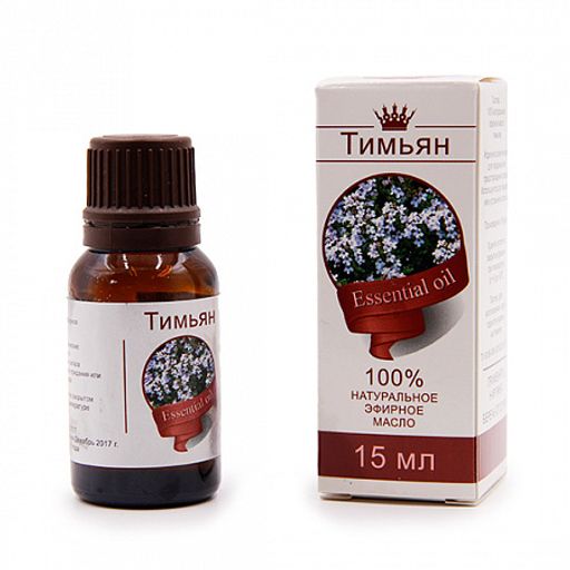 Эфирное масло ТИМЬЯН Планета Ароматов 15мл Восполняет потери энергии