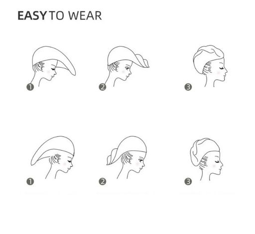 Супер впитывающее Полотенце для волос, Нетканое волокно, 25x65 см, 1 шт - Aopen фото 4