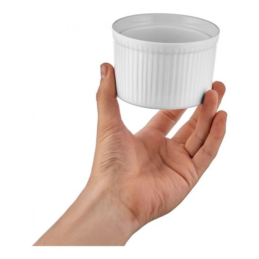 Горшочек для запекания глубокий Walmer Classic, 0.25 л, цвет белый  фото 3