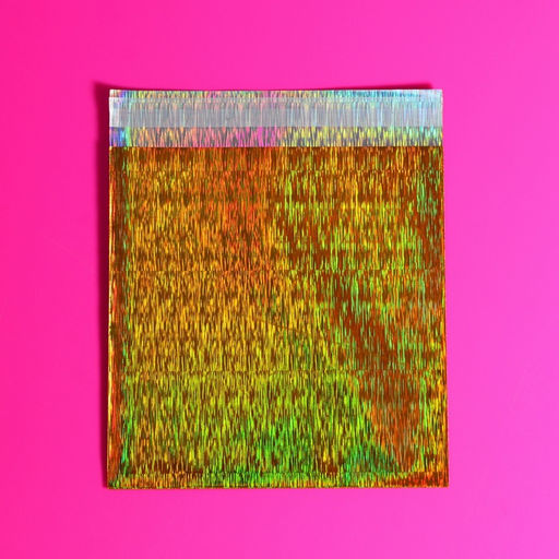 Цена за 50 шт. Пакет подарочный голографический с липкой лентой, «Звездное небо», 10×10+2 см