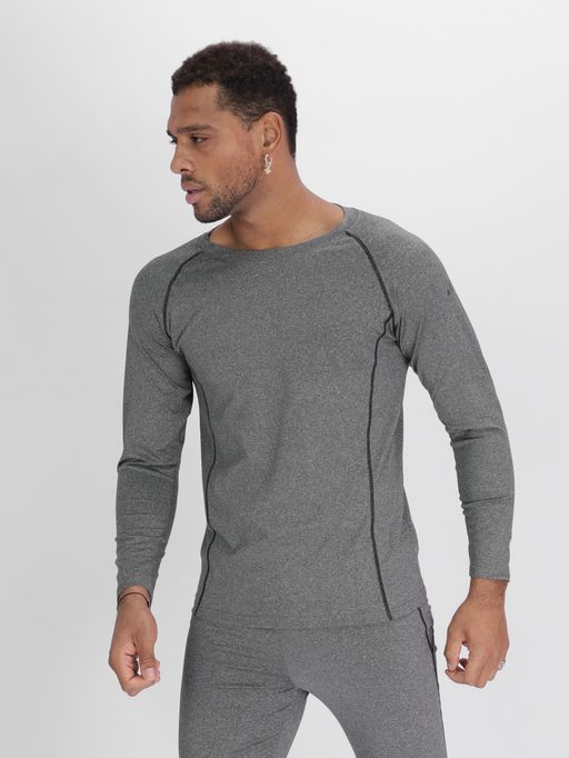 Комплект мужского термобелья без начеса серого цвета 2213Sr - FUYOUKAI фото 6