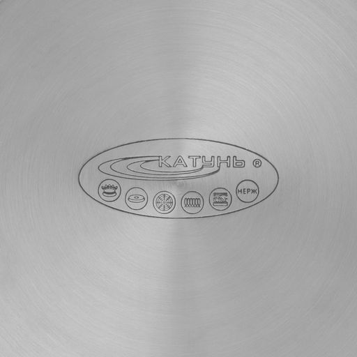 Кастрюля Катунь «Ирида», 5.2 л, d=22 см, капсульное дно, индукция, нержавеющая сталь, AISI - 201