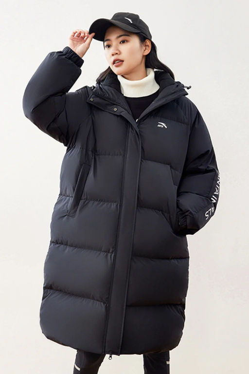 Пуховик удлиненный Черный - Anta sport фото 3