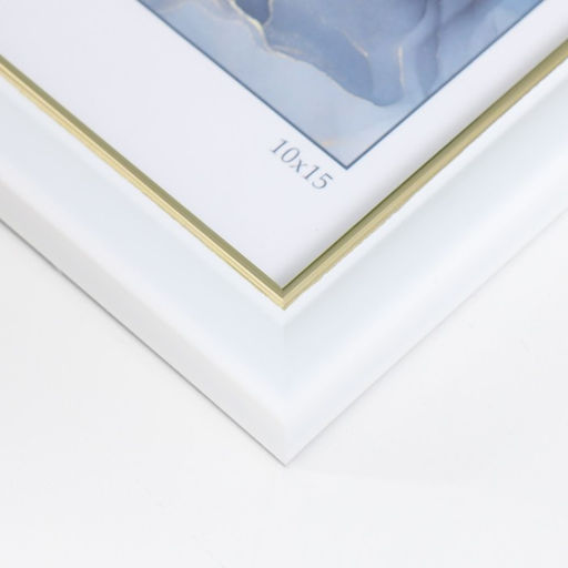 Цена за 2 шт. Фоторамка пластик "Офис 8" 10х15 см, белый (стекло)