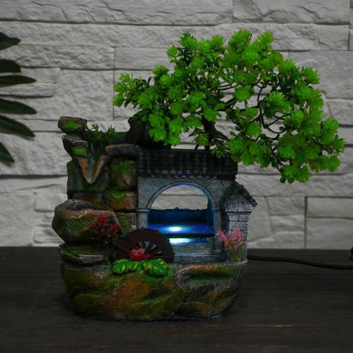 Фонтан настольный «Дерево дружбы», 16×30 см, с подсветкой, без шарика