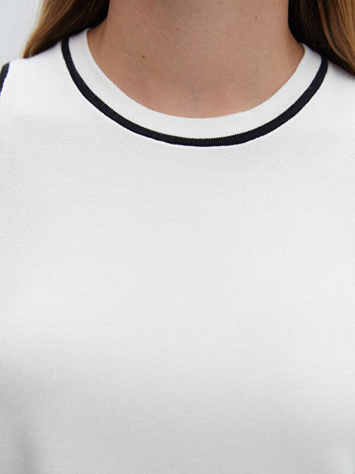 Bisiklet Yaka Kad?n Triko Atlet