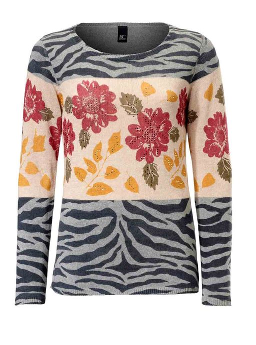 Пуловер, серо-бежевый - Heine фото 2