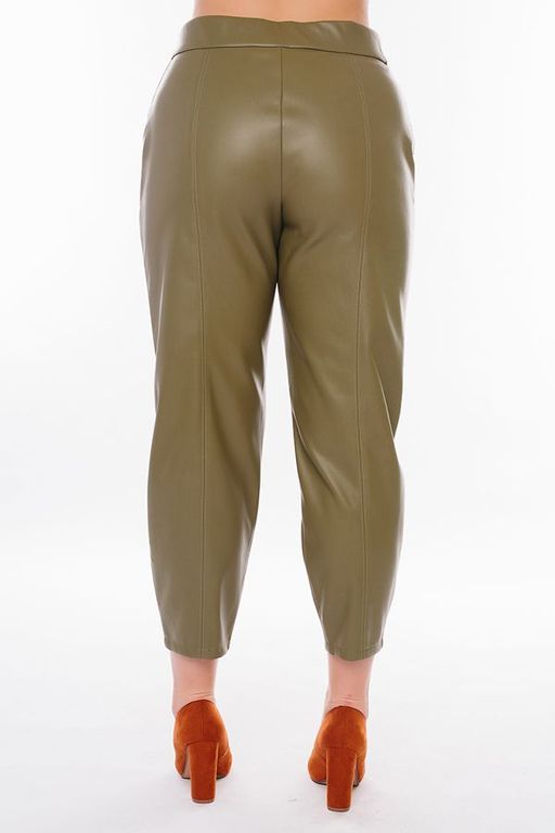NOBBY, Женские брюки 704К-500/7 (фисташка) (эко-кожа)  фото 5