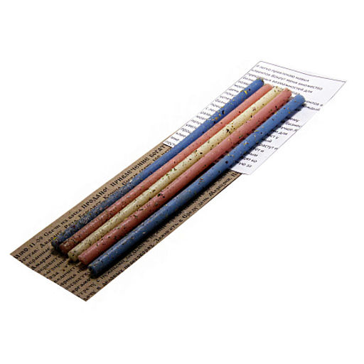 Свеча воск Травы Привлечение богатых клиентов Амарант Корица Роза Бергамот 50мин 16см уп 5шт - Miro фото 3