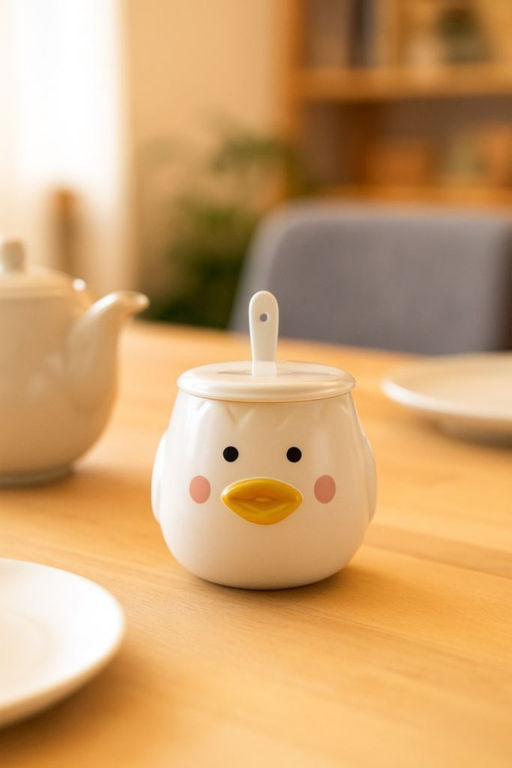 Кружка Cutie duckling, serious, white (400 ml)