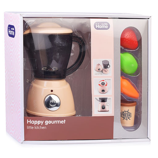 Бытовая техника "Соковыжималка" с набором продуктов, бежевый, (свет, звук) в коробке