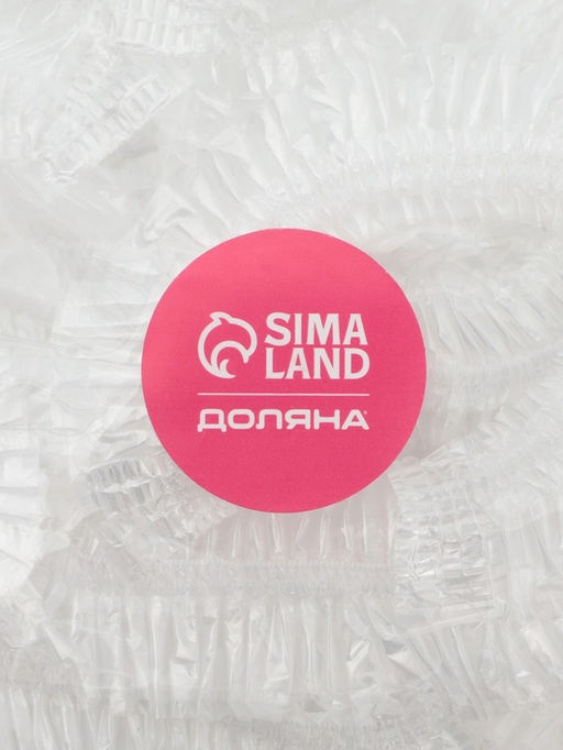 Цена за 50 шт. Шапочка для душа Доляна, прозрачная, полиэтилен