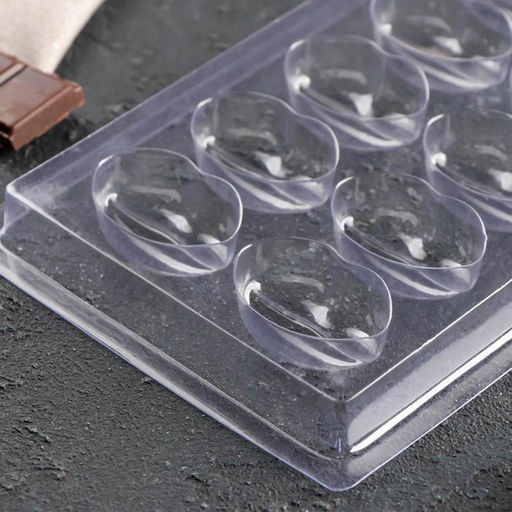 Цена за 20 шт. Форма для шоколада и конфет Губы, 12 ячеек, 22?11 см, прозрачная - Simaland фото 3