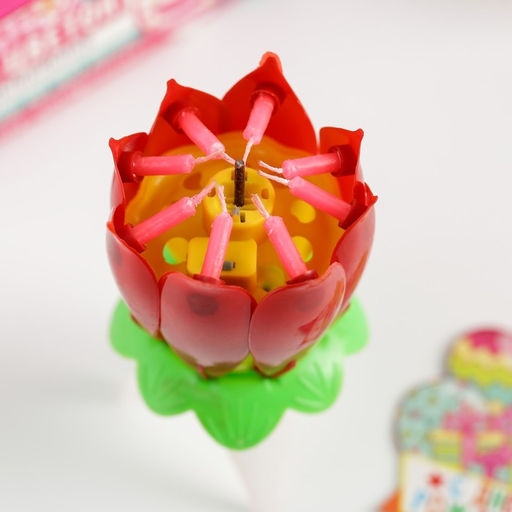 Свеча в торт музыкальная, красная - Страна карнавалия фото 2