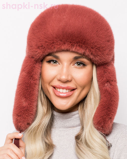 Скай Ушанка экомех норка женская (56-58)