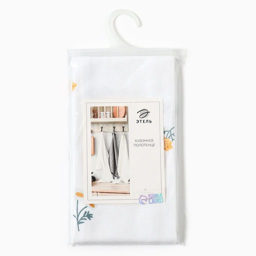 Полотенце Этель Полевые цветочки 40х70см, рогожка 176 г/м2, 100% хл  фото 10