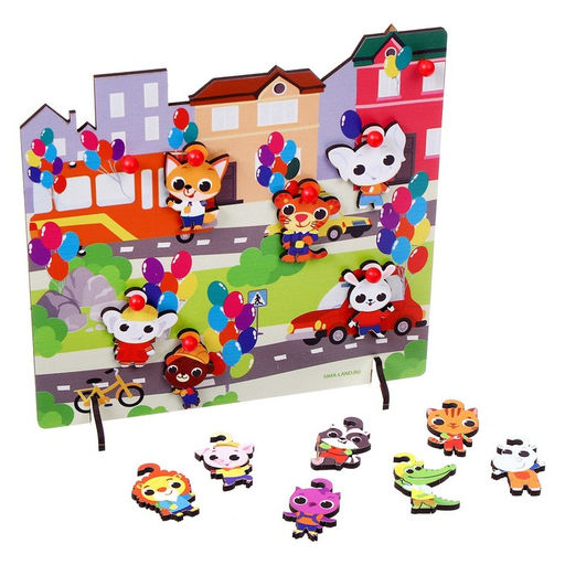 Игрушка с крючками Прогулка по городу - Лесная мастерская фото 11
