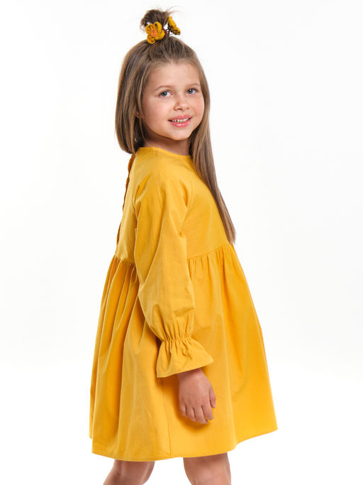 Платье нарядное хлопковое UD 7939 горчичный - Mini maxi фото 11