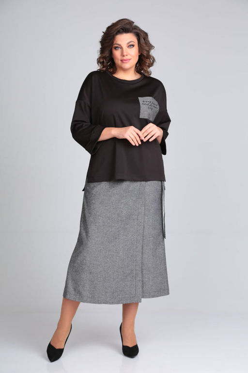 Костюм Michel Chic 1317/1 черный, темно-серый фото 3